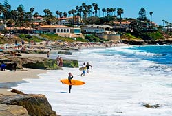 playas dónde aprender a surfear en San Diego