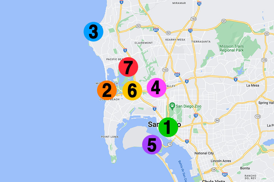 Mejores zonas donde alojarse San Diego