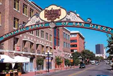 visitar Gaslamp Quarter en el Downtown de San Diego
